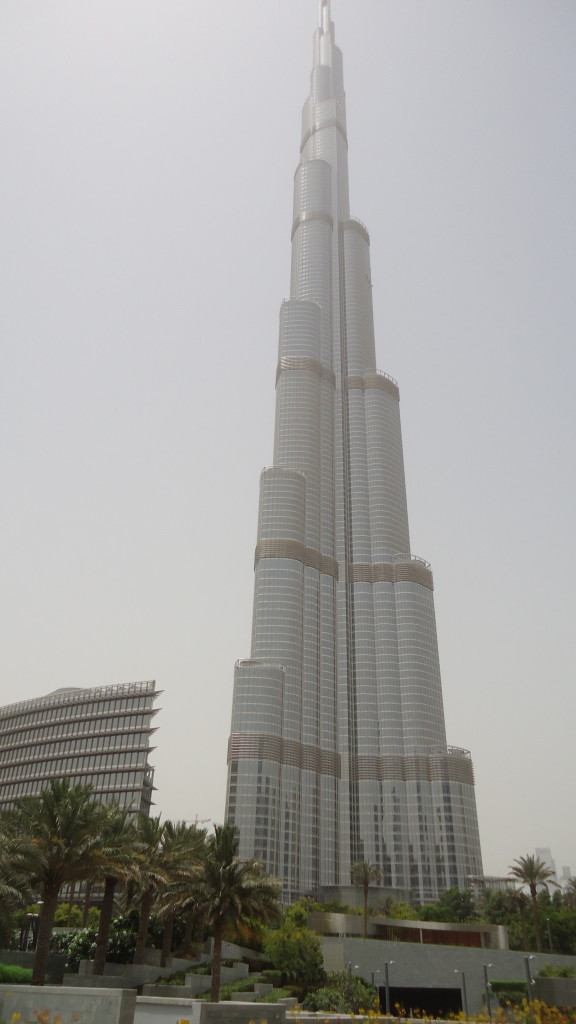 View of the Burj Khalifa. Tallest building in the world