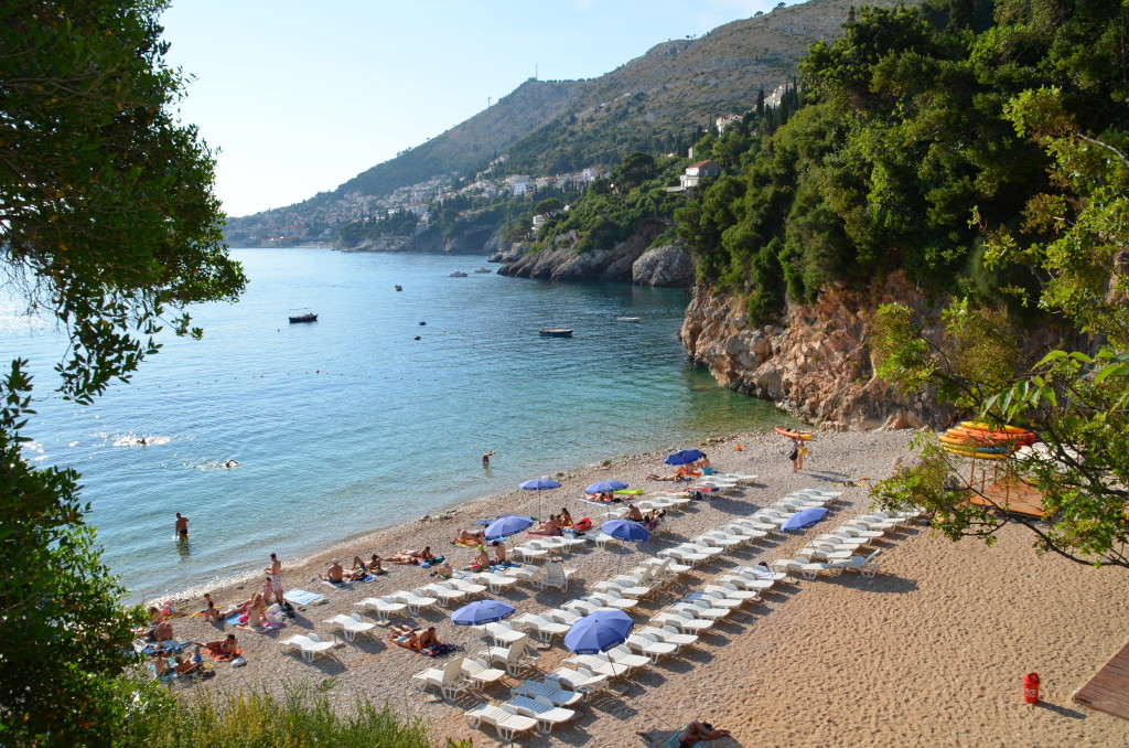 Rocky beaches of Dubrovnik