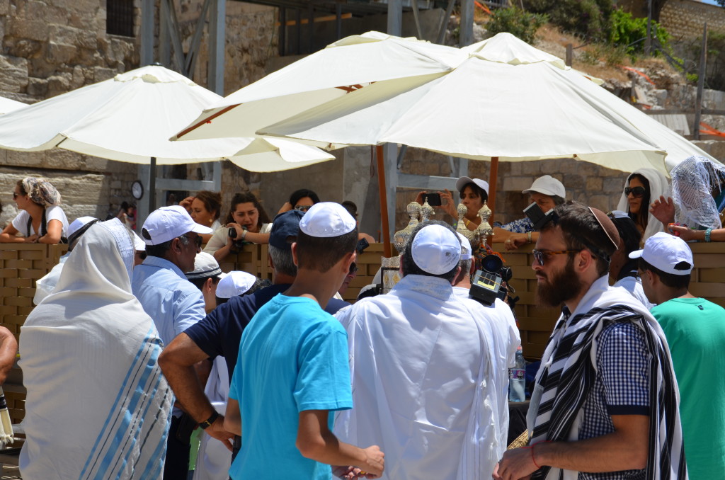 One of the many Bat Mitzvahs near the Western Wall